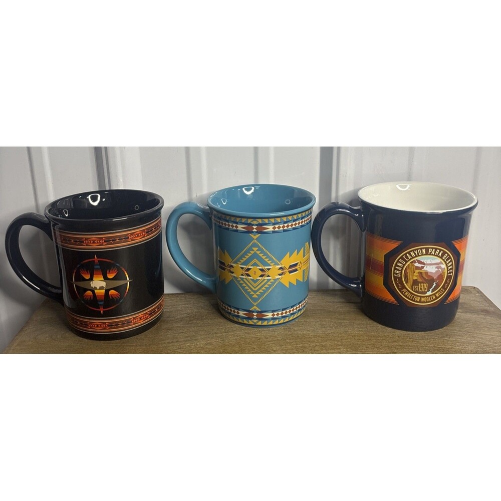 PENDLETON mugs-Big Medicine, Eagle Gift & National Park- Grand Canyon NWOB